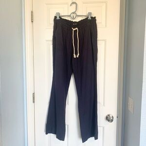Navy Roxy Drawstring Pants nwt